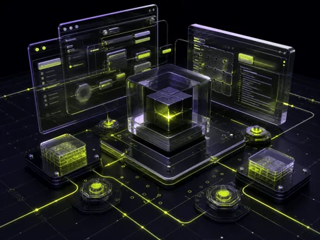3D visualisation of connected software applications and API modules